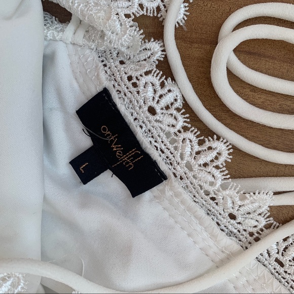 BNWT Pretty White Strappy Lacey Loose Fit Dress - Picture 7 of 11